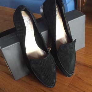 Vince Camuto Kandia black suede flats